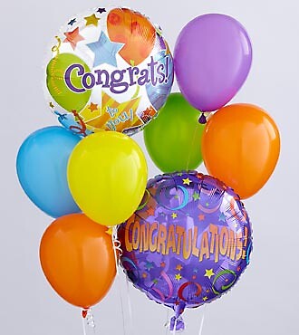 Congratulations Balloon Bunch